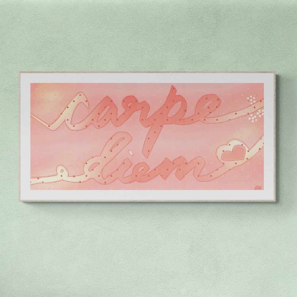 Carpe Diem | word art | Modern Wall Art Decor | Minimalist Digital Print